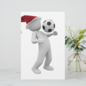 サッカーのクリスマス 便箋 (スタンド正面)