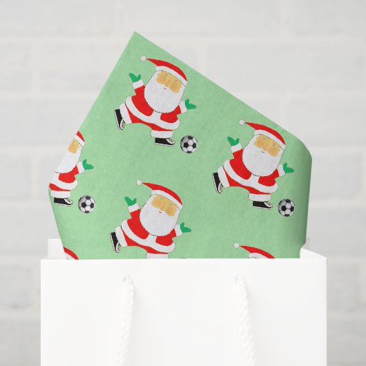 サッカーのクリスマス 薄葉紙 (ギフトバッグ)