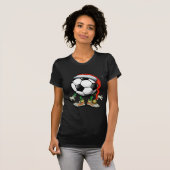 サッカーのクリスマス Tシャツ (正面フル)