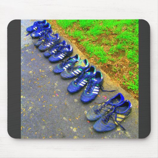 サッカーのクリート マウスパッド (正面)