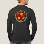 サッカーのクレストデザイン トライブレンドTシャツ (背面)