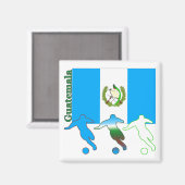 サッカーのグアテマラ マグネット (正面/裏面)