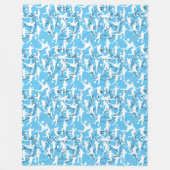 サッカーのゲームパターン フリースブランケット (正面)