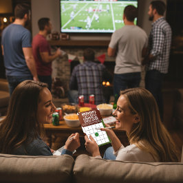 サッカーのコマーシャル広告ビンゴゲーム