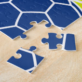 サッカーのコラージュ ジグソーパズル (側面)