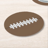 サッカーのコースターギフト ラウンドペーパーコースター (アングル)