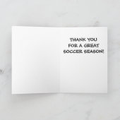 サッカーのコーチありがとう サンキューカード (内部)