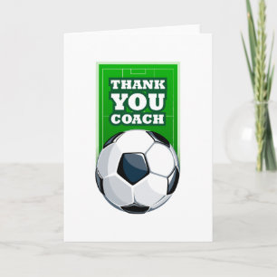 サッカーのコーチありがとう サンキューカード