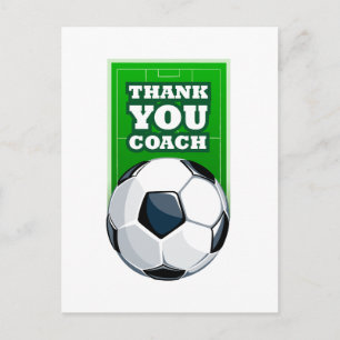 サッカーのコーチありがとう ポストカード
