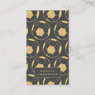 サッカーのコーチおよびパーソナルトレーナー 名刺