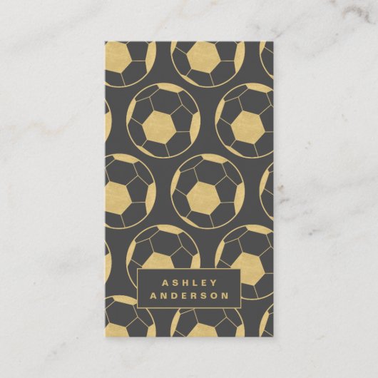 サッカーのコーチおよびパーソナルトレーナー 名刺 (正面)