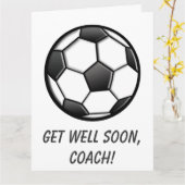 サッカーのコーチがすぐ元気に カード (黄色い花)