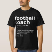 サッカーのコーチとコーチのギフトプレゼントのために Tシャツ (正面)