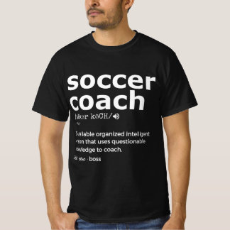 サッカーのコーチとコーチのプレゼントのために Tシャツ
