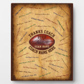 サッカーのコーチのためのギフト,サッカーコーチプラーク フォトプラーク (正面)