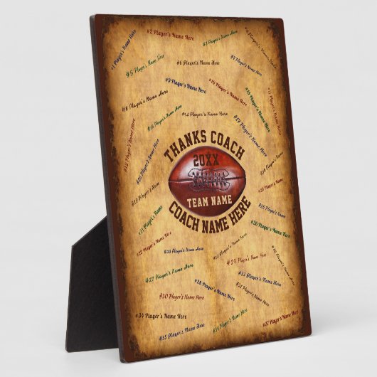 サッカーのコーチのためのギフト,サッカーコーチプラーク フォトプラーク (側面)