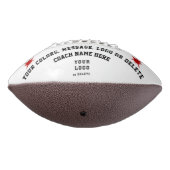 サッカーのコーチのための赤、白、および黒のプレゼント アメリカンフットボール (回転270)