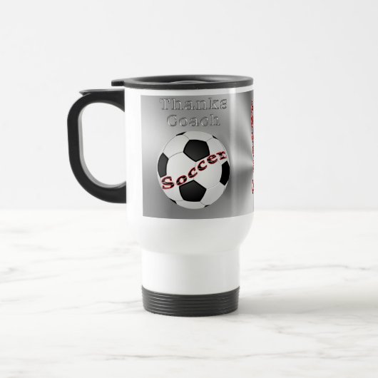 サッカーのコーチのギフトはステンレス鋼のマグ感謝していしています トラベルマグ (左)