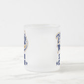 サッカーのコーチのギフト フロストグラスマグカップ (中央)