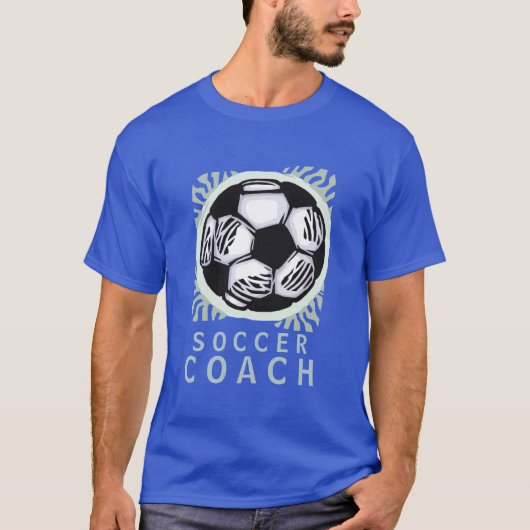 サッカーのコーチのデザインのTシャツ Tシャツ (正面)
