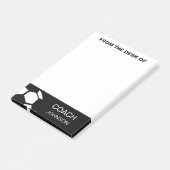 サッカーのコーチのパーソナライズで粋でモダンなスタイリッシュ ポストイット (アングル)