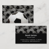 サッカーのコーチの名刺 名刺 (正面/裏面)