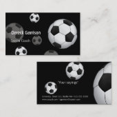 サッカーのコーチの名刺 名刺 (正面/裏面)