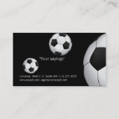 サッカーのコーチの名刺 名刺 (裏面)