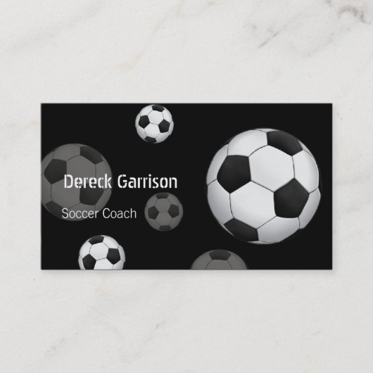 サッカーのコーチの名刺 名刺 (正面)