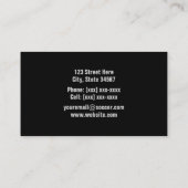 サッカーのコーチの名刺 名刺 (裏面)