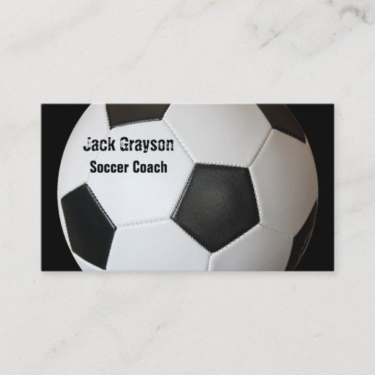 サッカーのコーチの名刺 名刺 (正面)