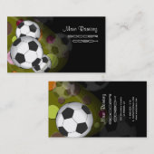 サッカーのコーチやサッカーのお母さんがカードを呼ぶ コーリングカード (正面/裏面)