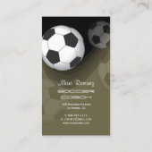 サッカーのコーチやサッカーのお母さんがカードを呼ぶ 名刺 (裏面)