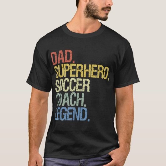 サッカーのコーチパパ Tシャツ (正面)