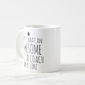 サッカーのコーチ素晴らしの姿はこうだ コーヒーマグカップ (正面左)