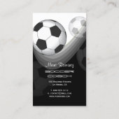 サッカーのコーチ/サッカーのお母さんがカードを呼ぶ 名刺 (裏面)