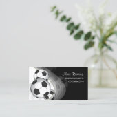 サッカーのコーチ/サッカーのお母さんがカードを呼ぶ 名刺 (スタンド正面)