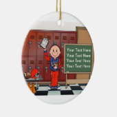 サッカーのコーチ – 男性 セラミックオーナメント (右)