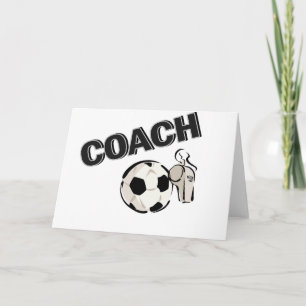 サッカーのコーチ(笛か球) カード