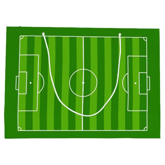 サッカーのコーチ/選手カスタムのチーム名/文字スポーツ ラージペーパーバッグ (裏面)