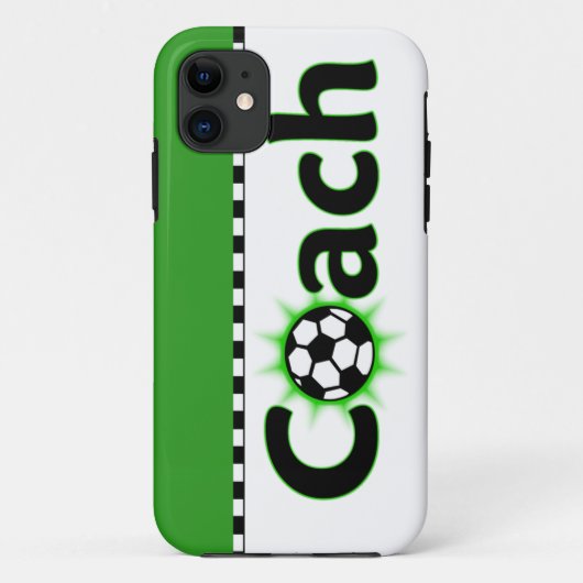 サッカーのコーチ Case-Mate iPhoneケース (裏面)