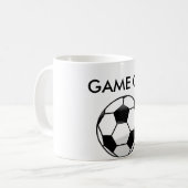 サッカーのコーヒー・マグ コーヒーマグカップ (正面左)
