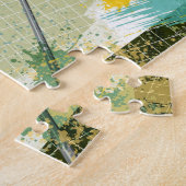 サッカーのゴアリーブロッキングボール ジグソーパズル (側面)