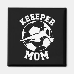 サッカーのゴールキーパーのお母さん マグネット