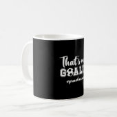 サッカーのゴールキーパーのママ ゴールキーパーのお母さん コーヒーマグカップ (正面左)