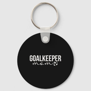 サッカーのゴールキーパーのママ サッカーキーパーお母さん キーホルダー