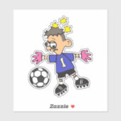 サッカーのゴールキーパーカスタムのビニールカットのシール シール (シート)