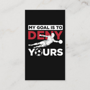 サッカーのゴールキーパーゴールは君のやる気を否定する 名刺