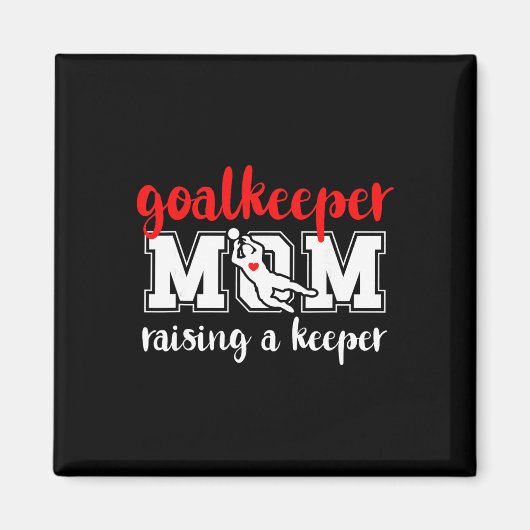 サッカーのゴールキーパー母はサッカーキーパー娘を育てる マグネット (正面)