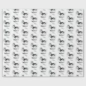 サッカーのゴールキーパー黒番&白人選手の名前 ラッピングペーパー (フラット)